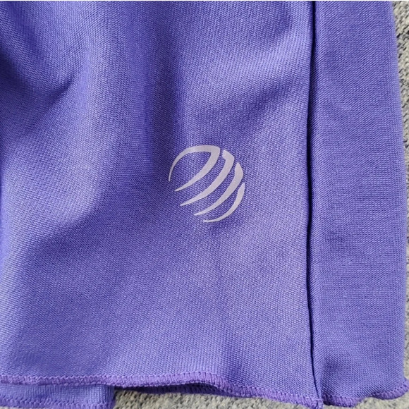 MPG Tennis Athletic Skirt Skort Purple Yellow with Ruffles  Size Small - Picture 4 of 12